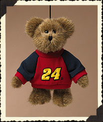 Bear Ornament W/ Red & Navy Sweatshirt Boyds Bear