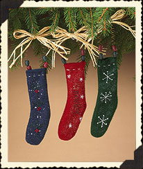 Holiday Homestead Stocking Ornaments Boyds Bear