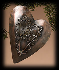 Rustic Heart Ornament Boyds Bear