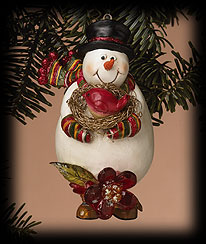 Shimmer Snowman Ornament Boyds Bear