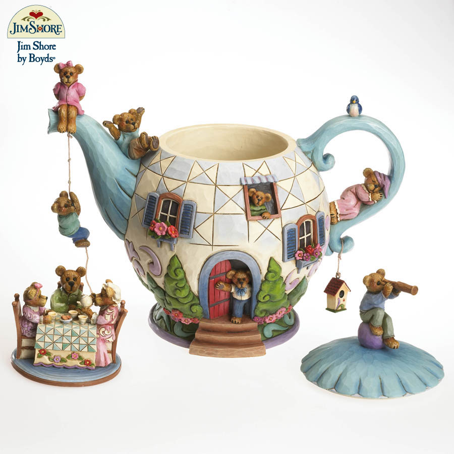 The Potsley Family Teapot... Home Is Where The Tea Is! Boyds Bear